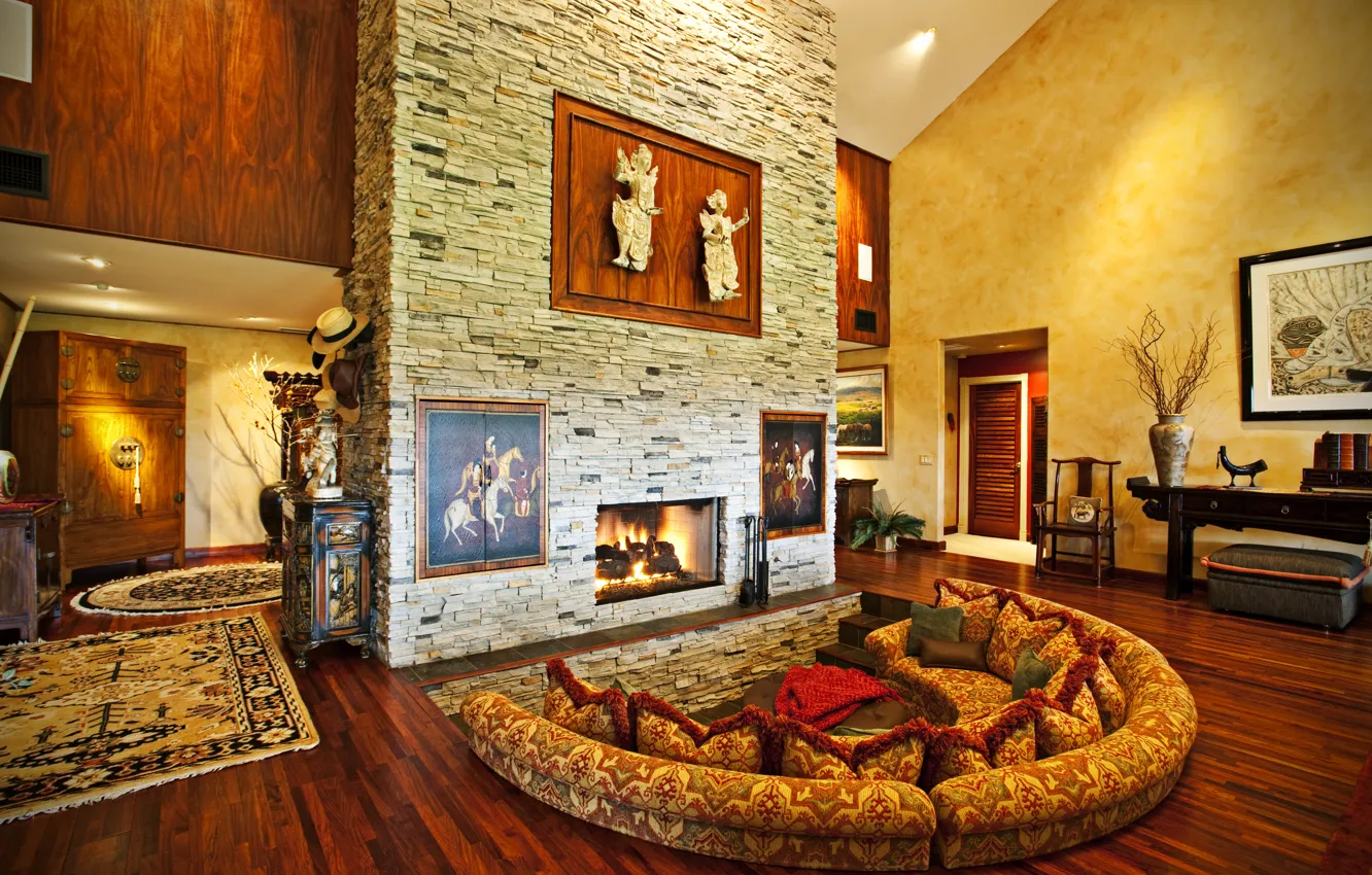 Photo wallpaper style, home, interior, modern, room