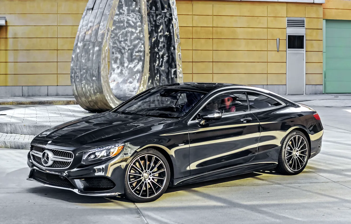 Photo wallpaper black, Mercedes-Benz, Mercedes, AMG, Black, AMG, 2014, S 550