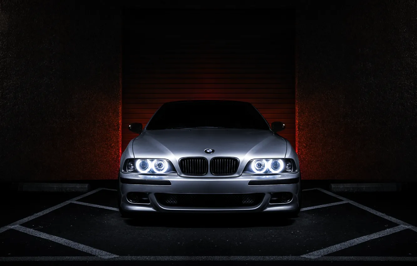 Photo wallpaper BMW, BMW, metallic, angel eyes, E39, 540i, 5 series