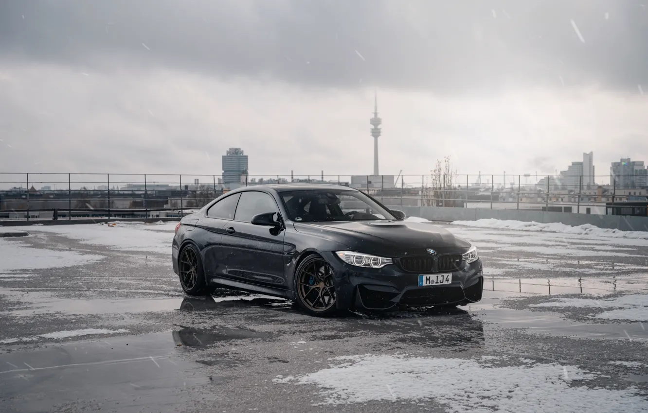 Photo wallpaper bmw, sky, clouds, f82