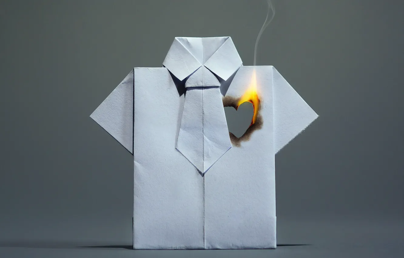 Photo wallpaper lights, paper, heart