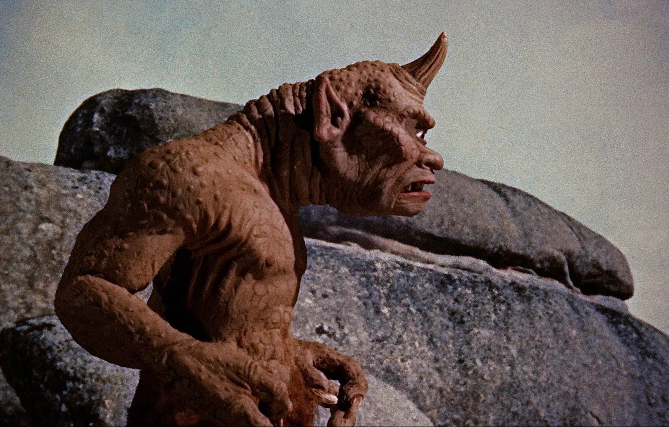 Photo wallpaper Stones, USA, Fantasy, Cyclops, 1958, Side, Columbia Pictures, Adventure