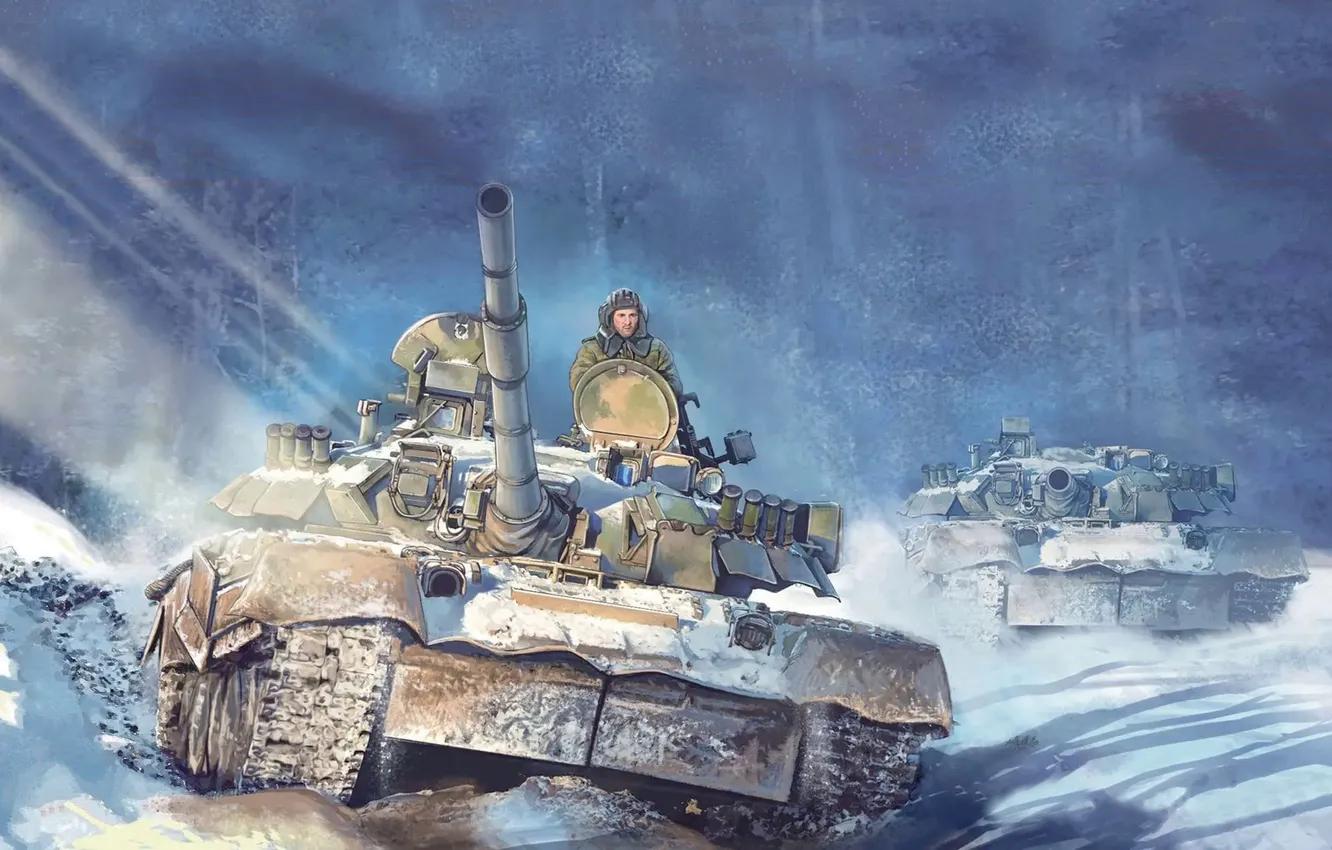 Photo wallpaper tank, USSR, Russia, the armed forces of Russia, main battle tank, MBT, The Soviet Army, …