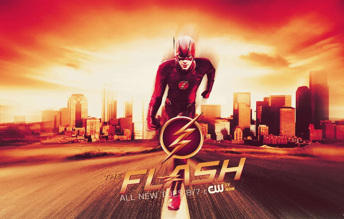 Photo wallpaper Flash, The Flash, Grant Gustin, Grant Gastin, Barry Allen, Barry Allen