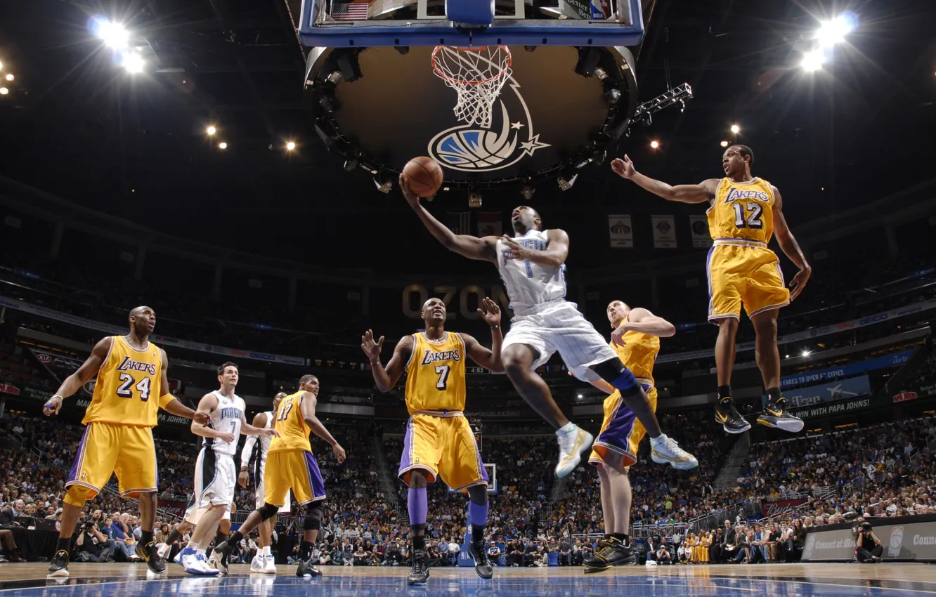 Photo wallpaper NBA, Basketball, slam dunk