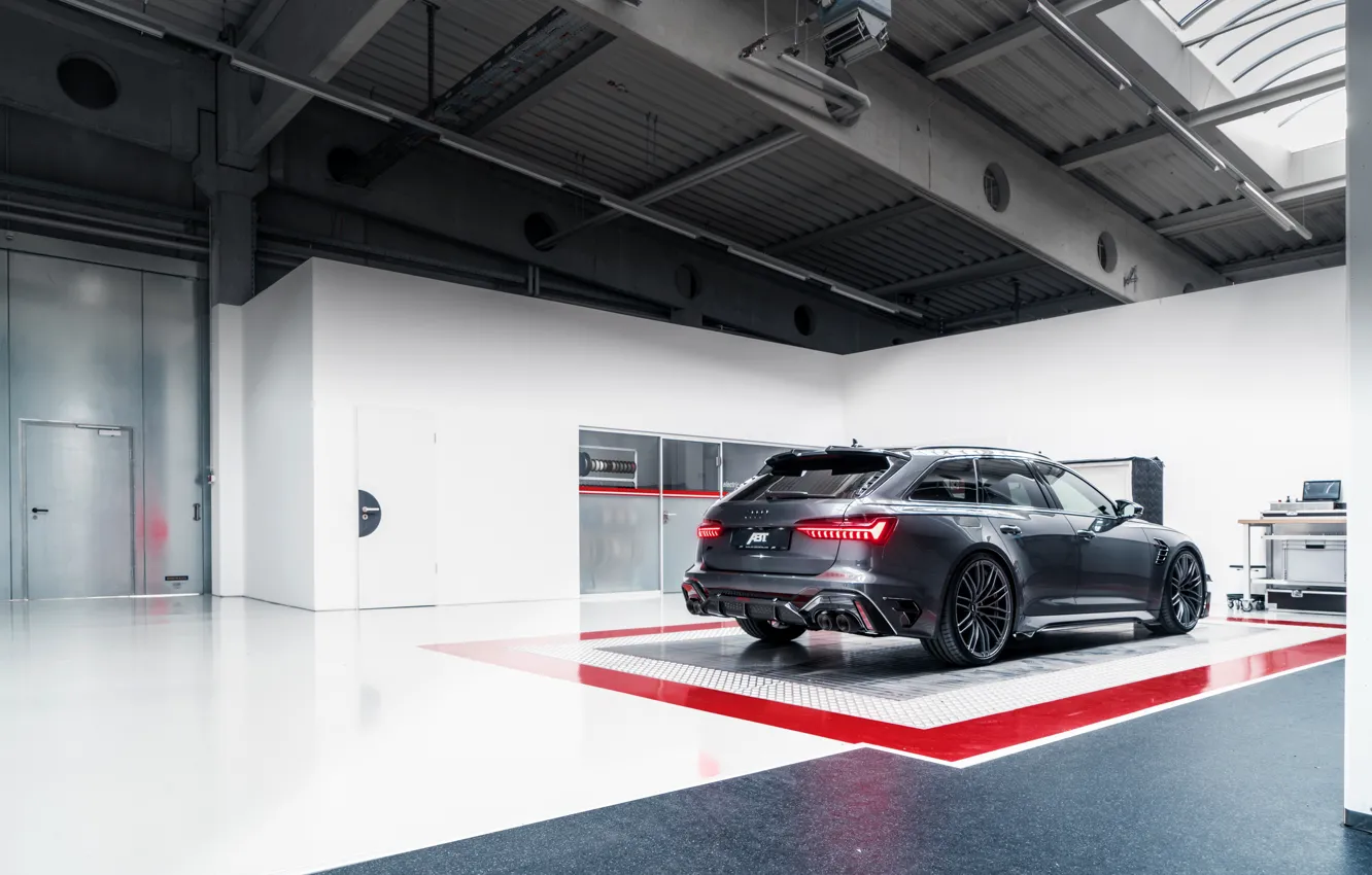 Photo wallpaper Audi, the room, ABBOT, universal, TFSI, RS 6, 2020, RS6-R