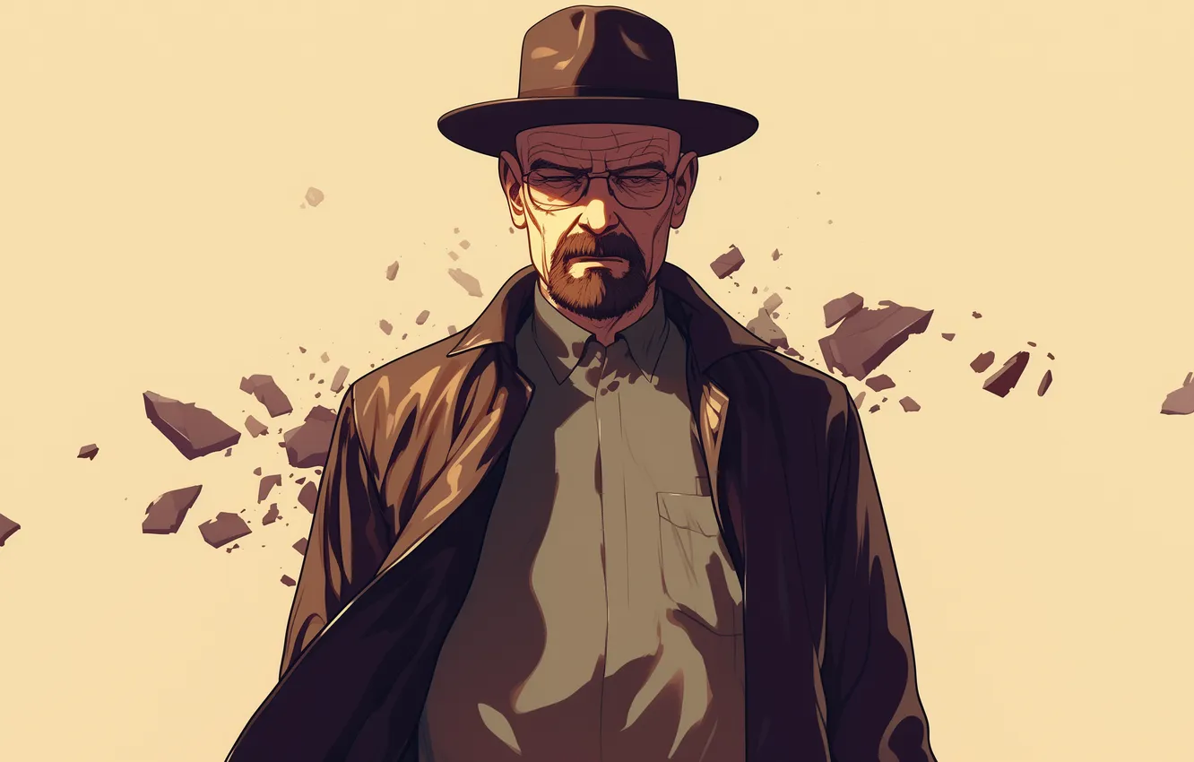 Photo wallpaper Breaking Bad, Walter White, AI Art