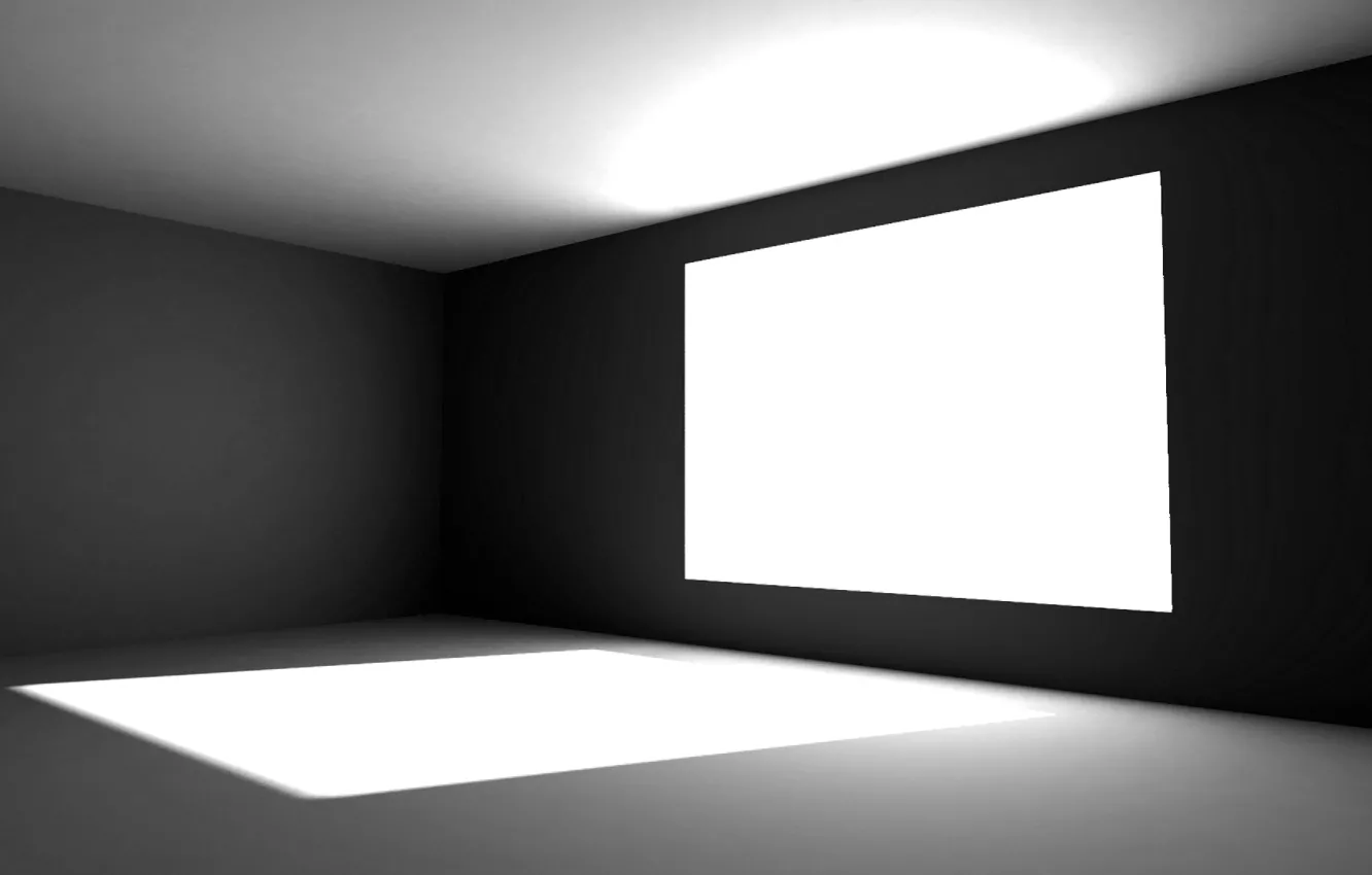 Photo wallpaper room, interior, window