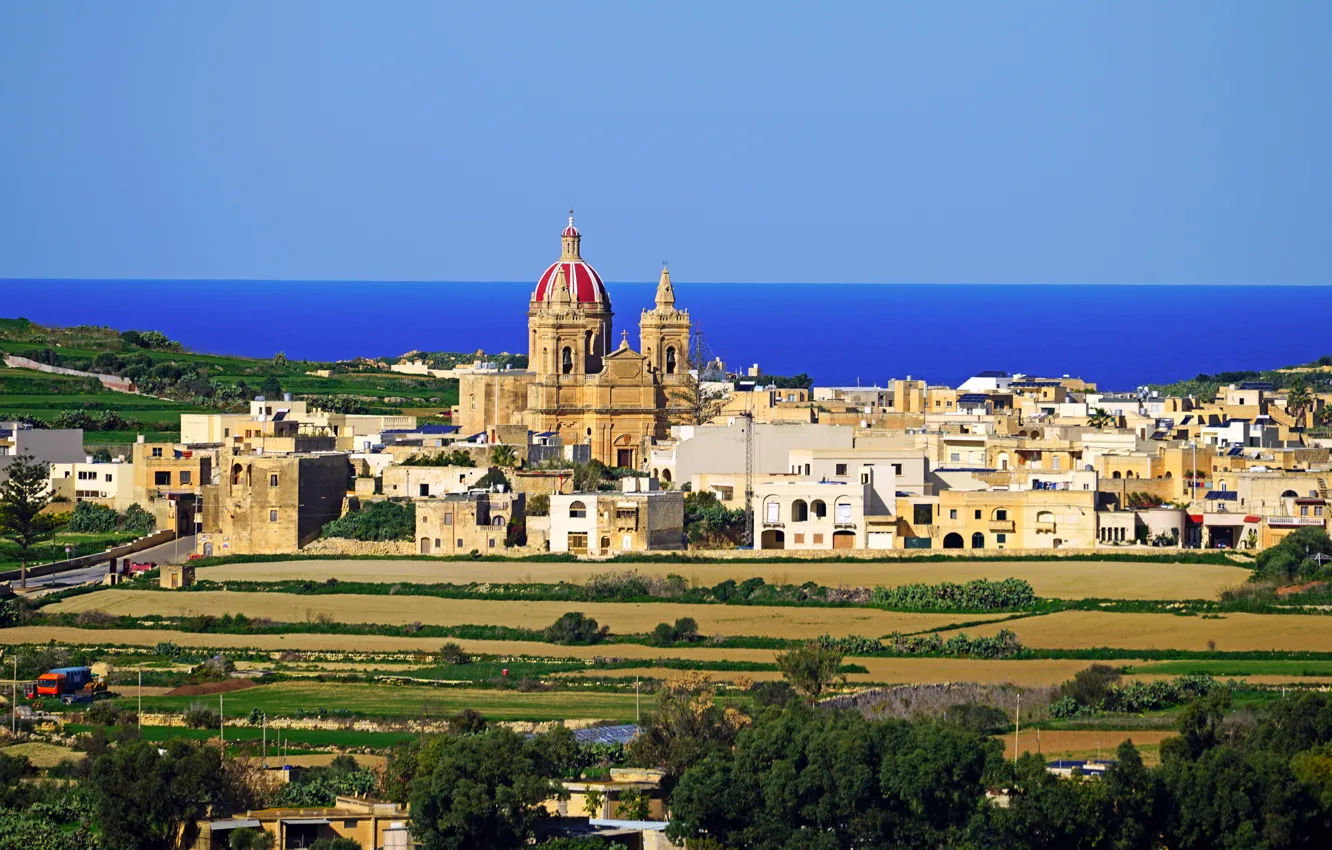 Photo wallpaper Church, Malta, Gozo