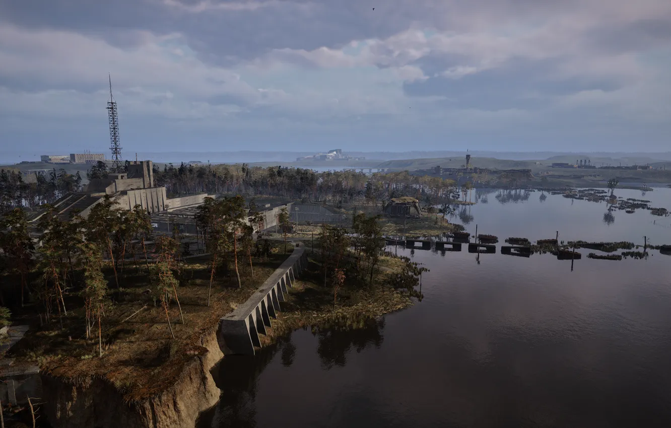 Photo wallpaper Stalker, Stalker 2, Stalker 2, S.T.A.L.K.E.R. 2: Heart of Chornobyl, Wild Island