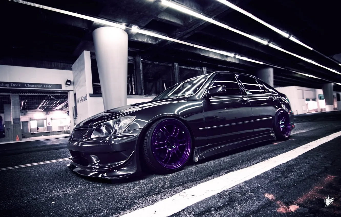 Photo wallpaper car, grey, color, Japan, Toyota, car, grey, tuning