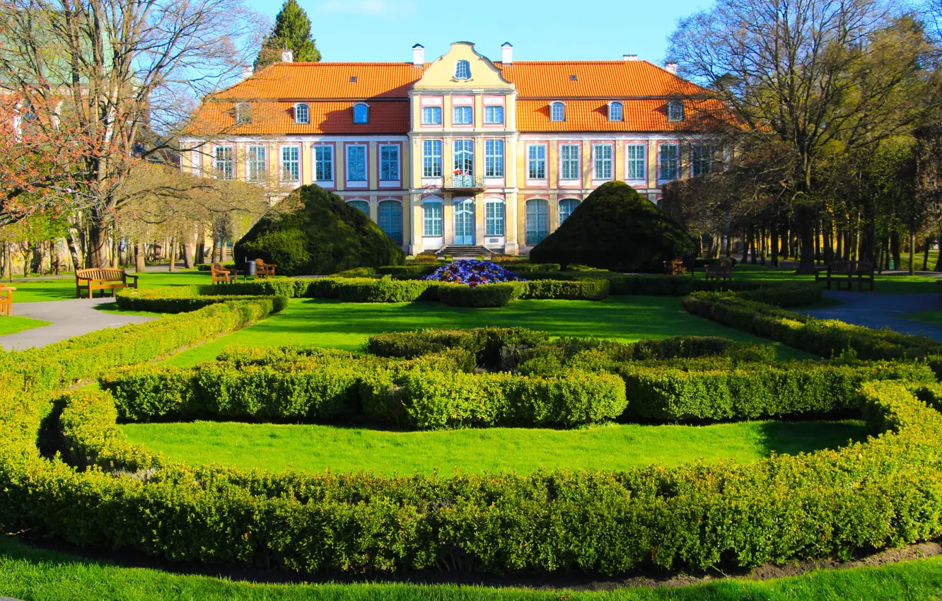 Photo wallpaper park, garden, Monument