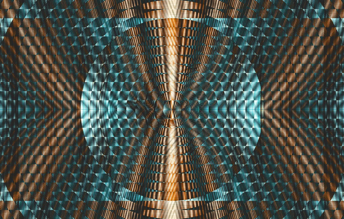 Photo wallpaper squares, color, round