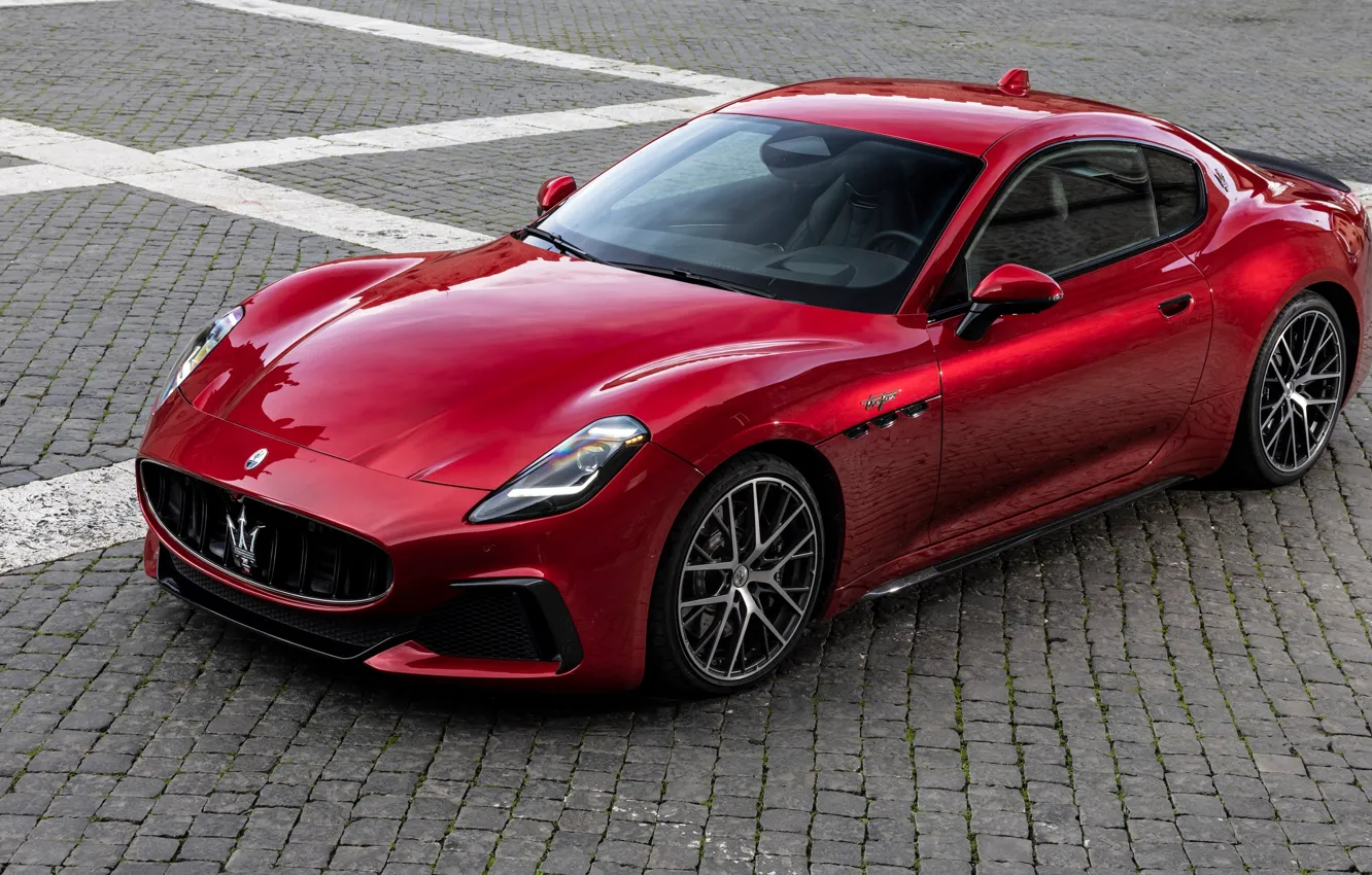 Photo wallpaper Maserati, Gran Turismo, Trophy, Maserati S.p.A., Red Maserati Gran Turismo, Red