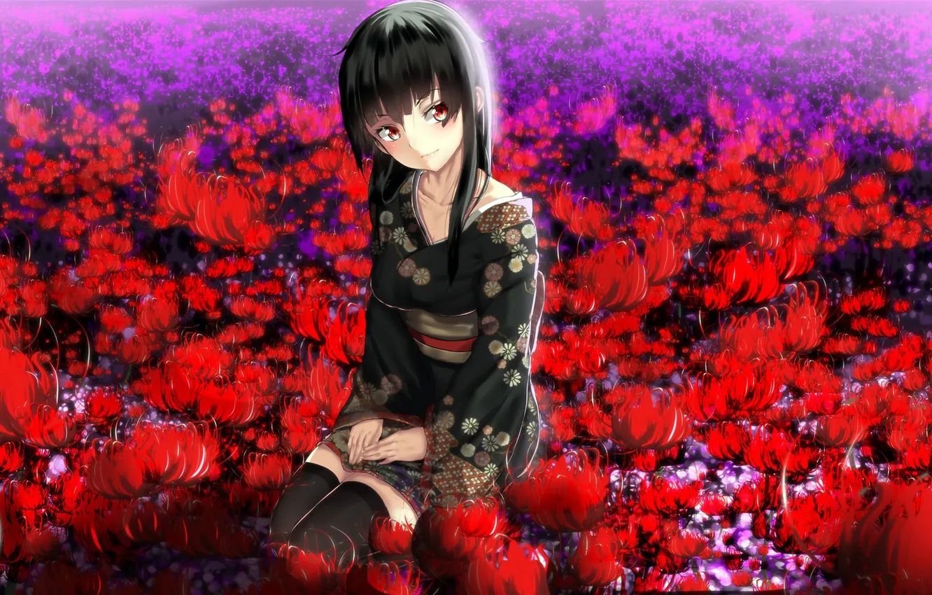 Photo wallpaper girl, anime, art, zxd0554