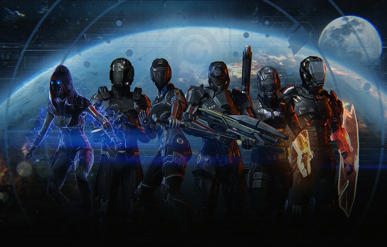 Photo wallpaper shadow, Earth, mass effect, killer, paladin, Fury, Destroyer, Slayer