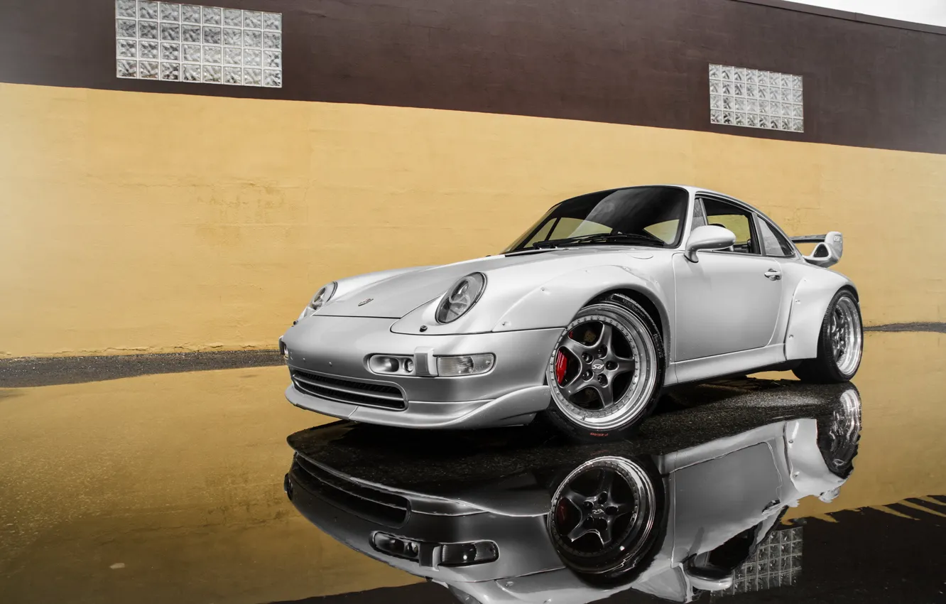 Photo wallpaper 911, Porsche, GT2, silvery, 993