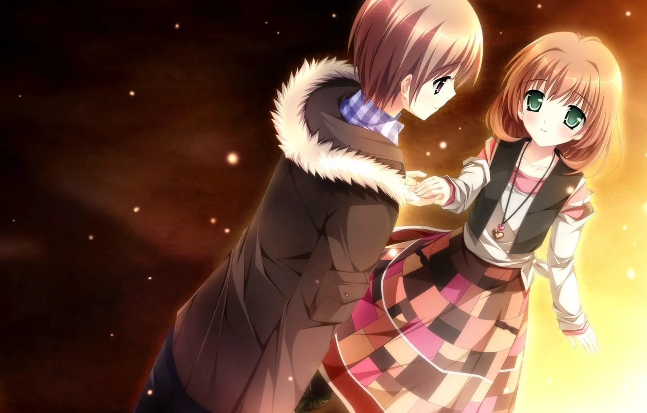 Photo wallpaper anime, art, pair, two