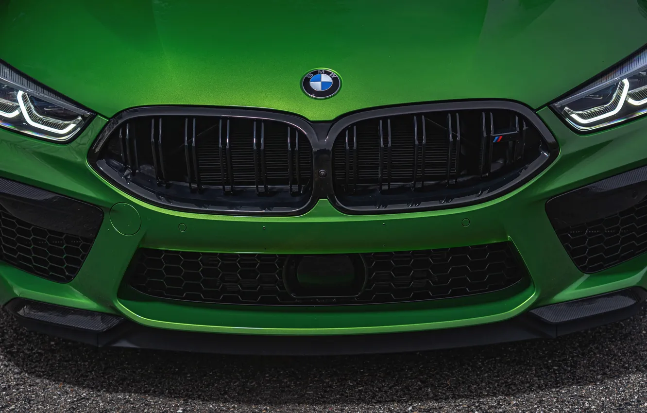 Photo wallpaper coupe, BMW, grille, Coupe, 2020, BMW M8, two-door, M8