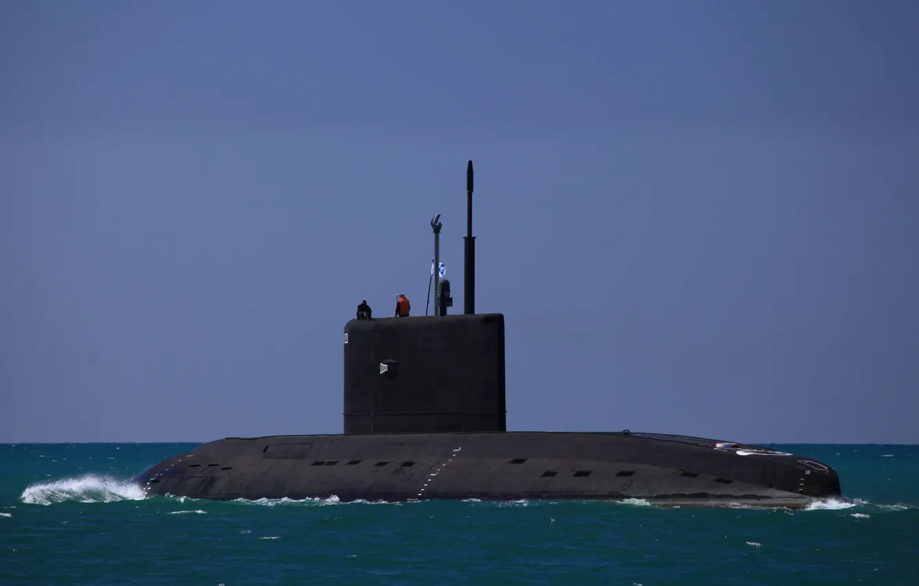 Photo wallpaper boat, Navy, underwater, electric, The black sea, diesel, "Novorossiysk", SSK