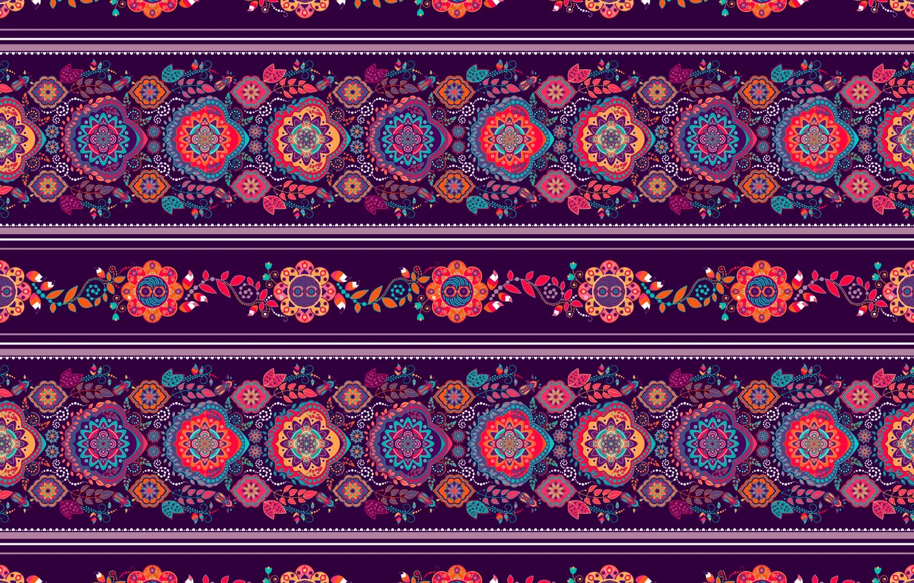 Photo wallpaper purple, strip, pattern, ornament
