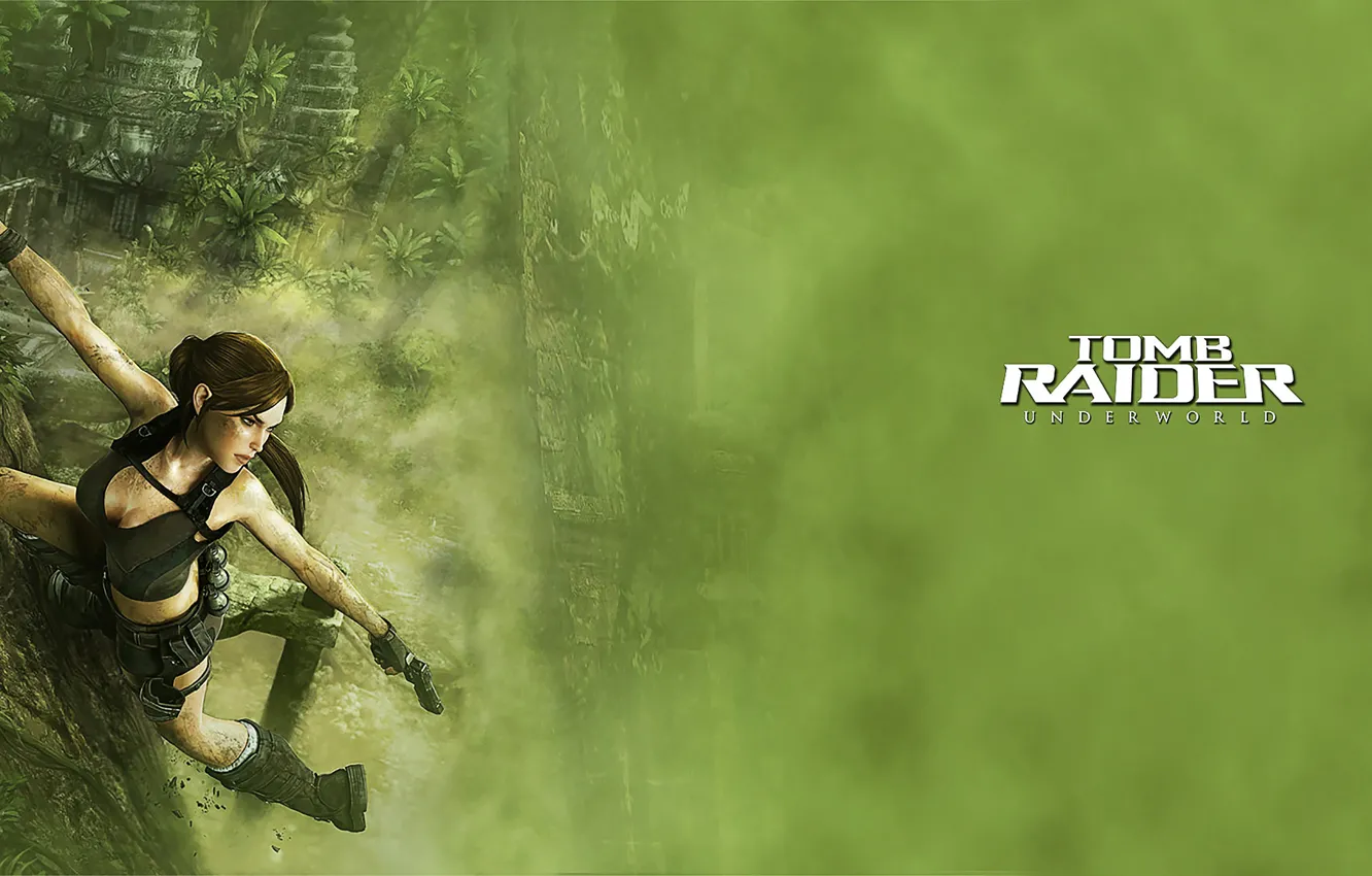 Photo wallpaper Lara Croft, girl, Tomb Raider, look, the moon, the game