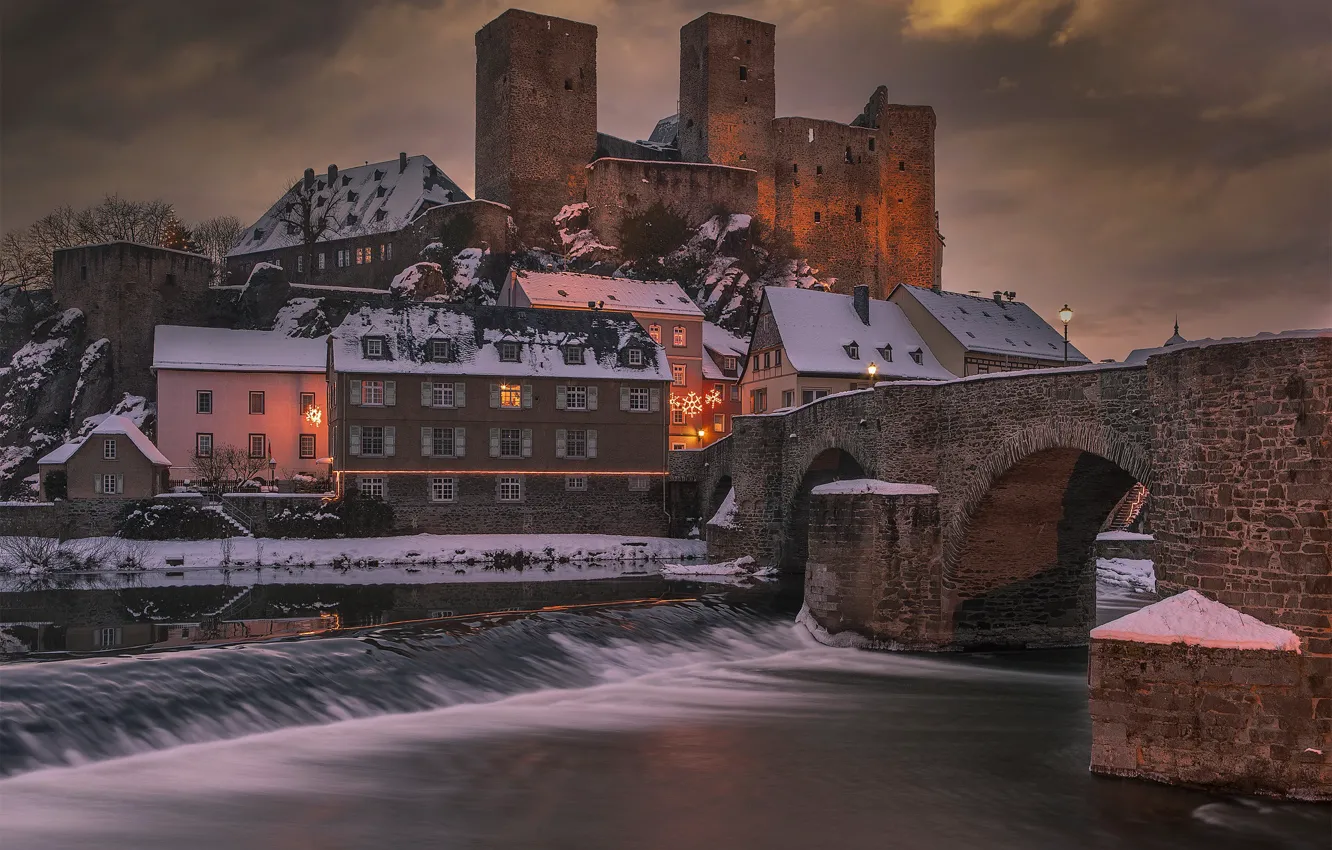 Photo wallpaper Hessen, Runkel, Lahn