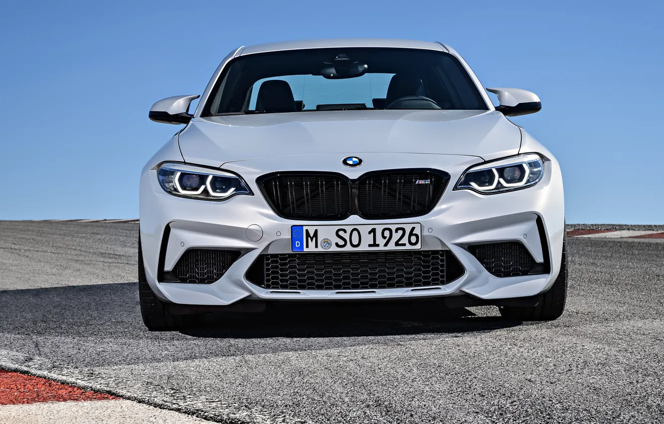 Photo wallpaper front view, 2018, Competition, BMW M2