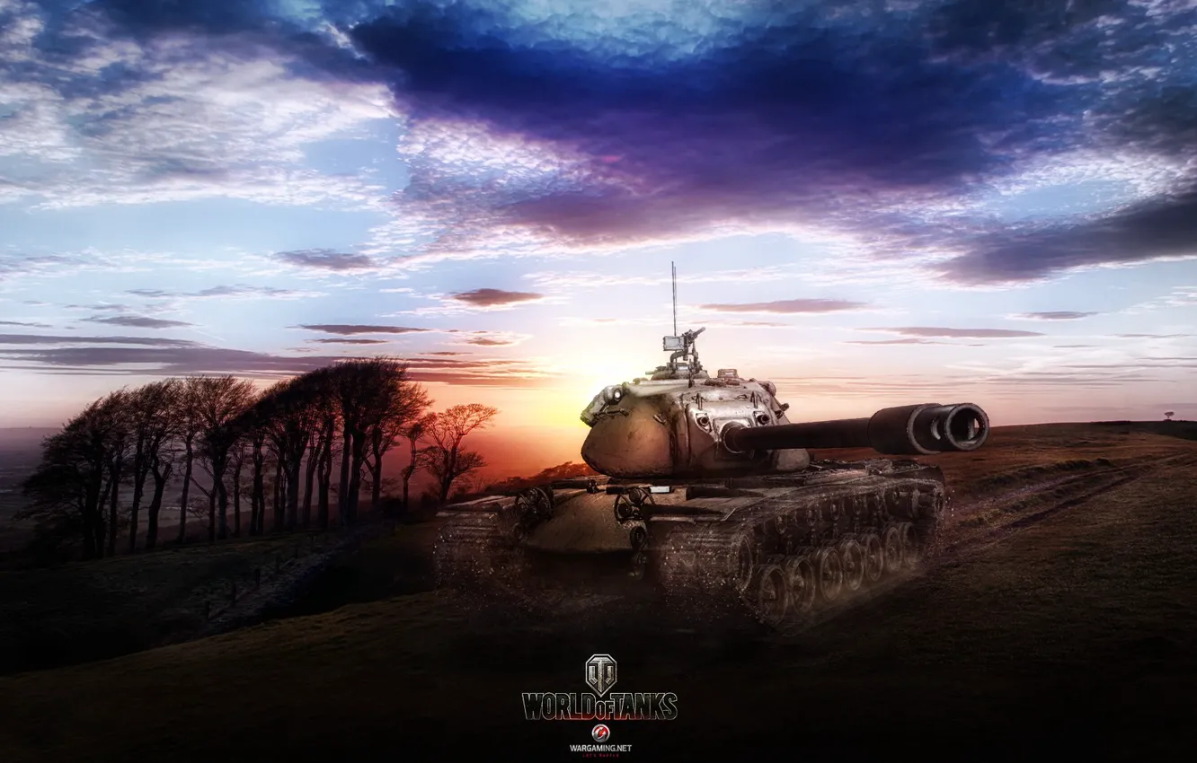 Photo wallpaper Game, World of Tanks, M103, FuriousGFX