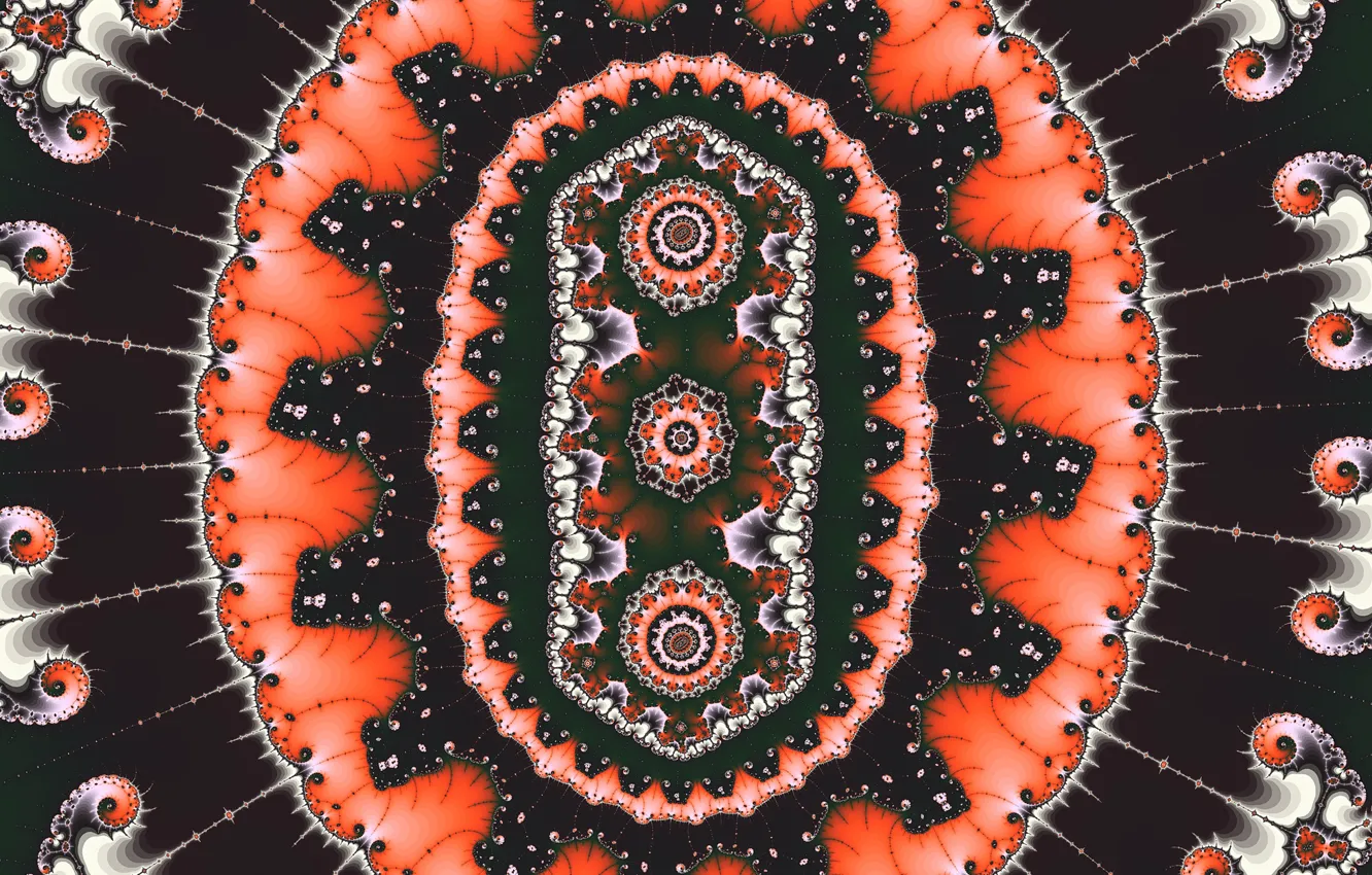 Photo wallpaper pattern, color, ring, oval