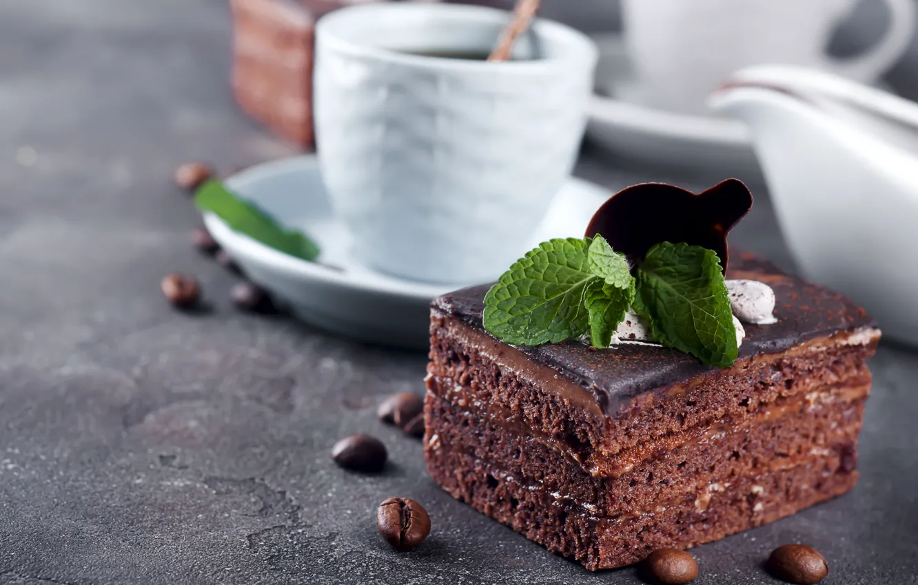 Photo wallpaper cake, cream, dessert, chocolate, Myfoodie