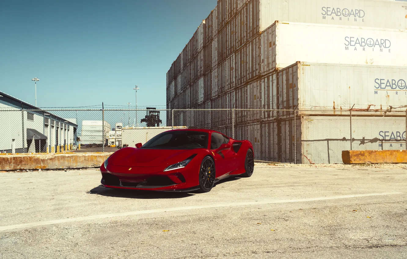 Photo wallpaper red, ferrari, f8