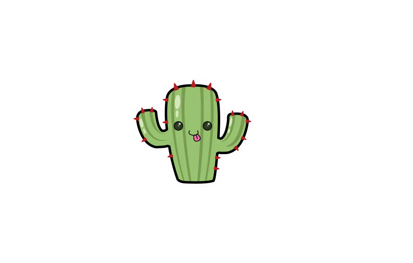 Photo wallpaper cactus, art, Minimalism