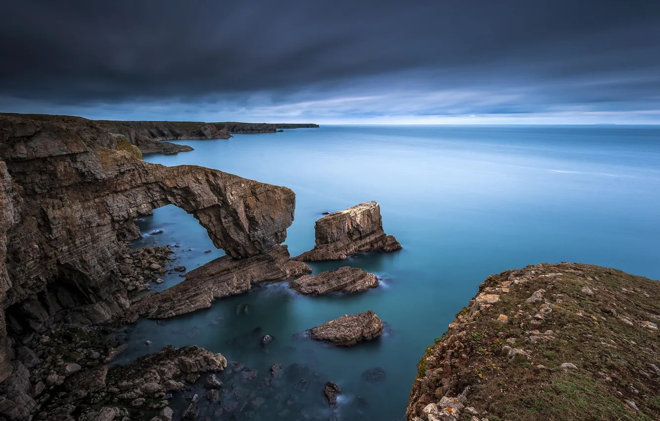 Photo wallpaper sea, nature, rocks, coast