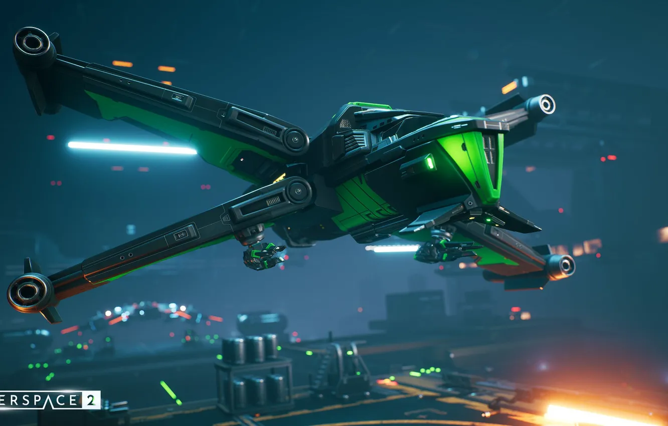 Photo wallpaper sparks, spaceship, starship, spaceship, Everspace 2