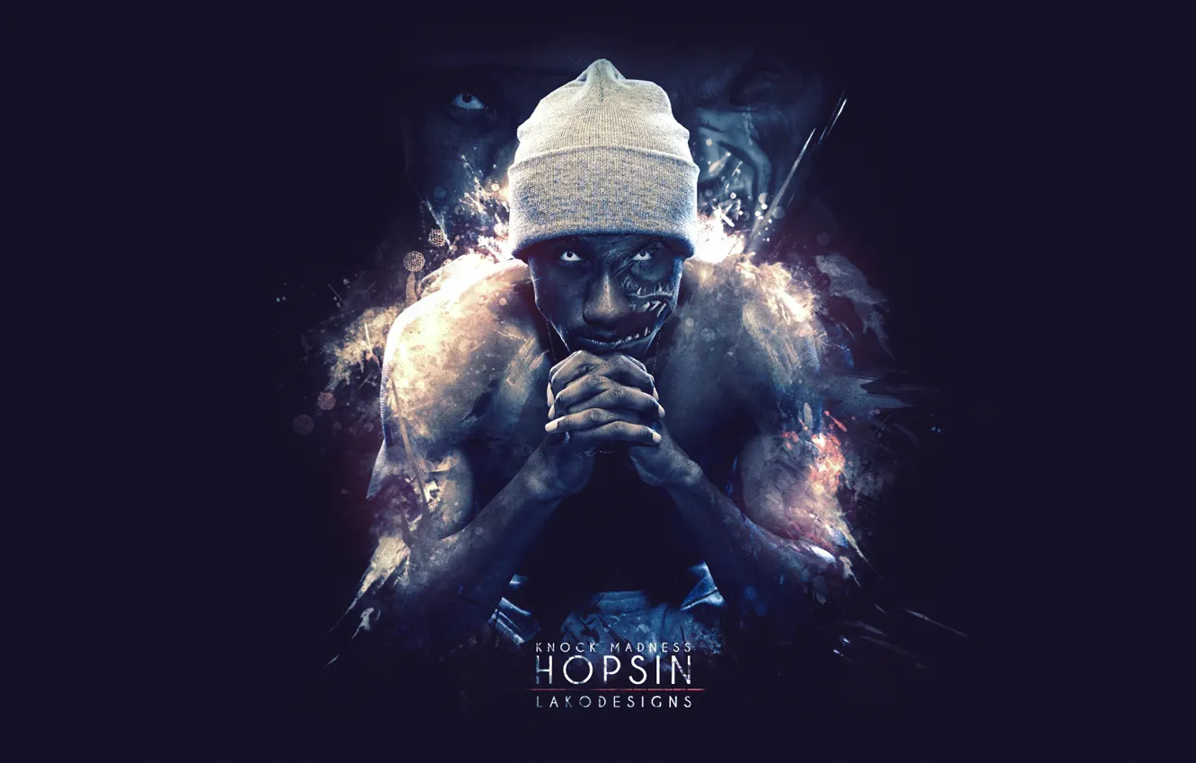 Photo wallpaper design, knockmadness, hiphop, hopsin