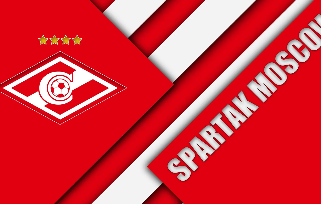 Photo wallpaper football, logo, Moscow, emblem, Spartacus, FC Spartak Moscow