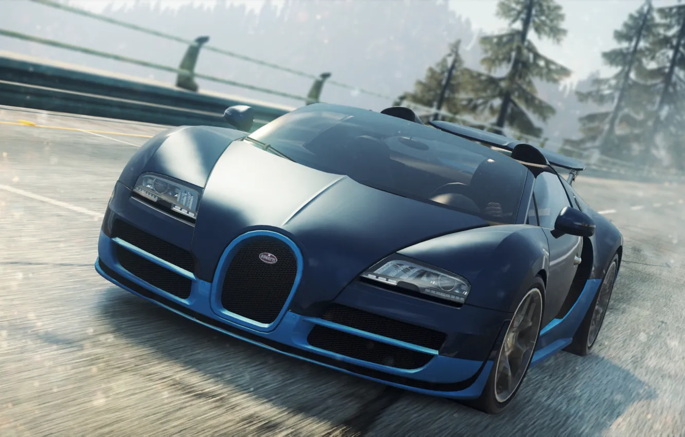 Photo wallpaper Bugatti, Veyron, 2012, Need for Speed, nfs, most wanted, Grand Sport, NSF
