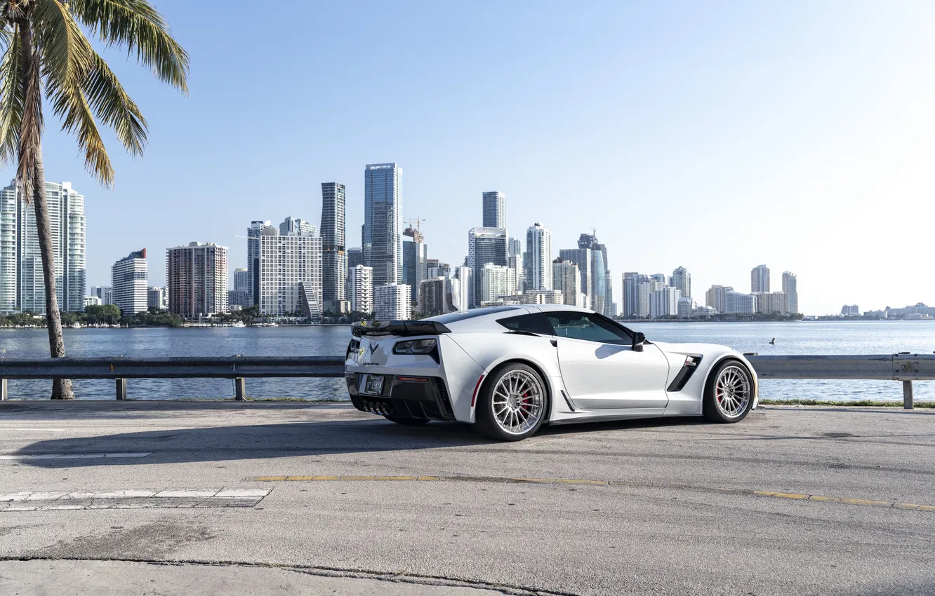 Photo wallpaper car, Z06, wallpaper, Supercar, Chevy Corvette