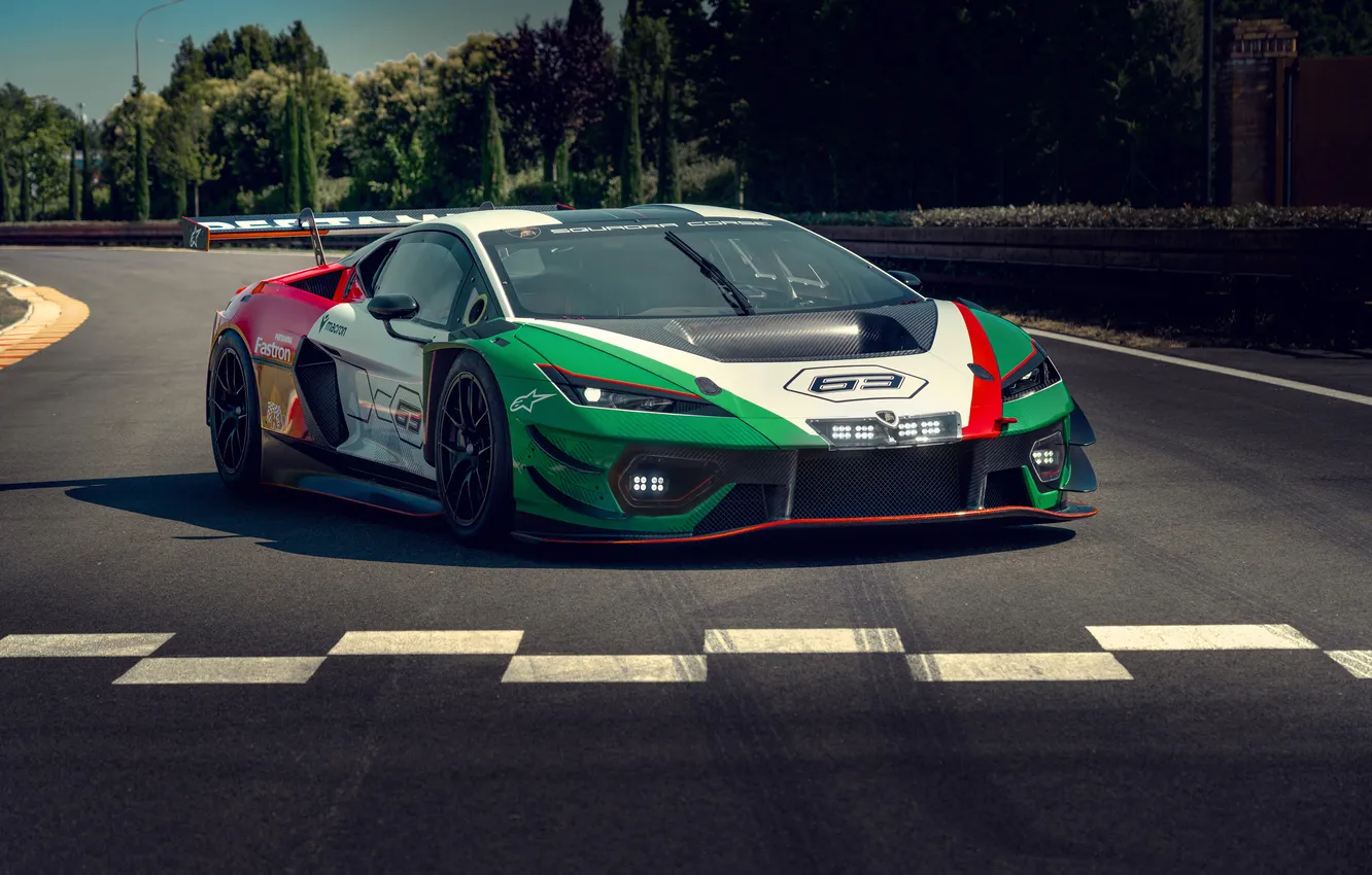 Photo wallpaper Lamborghini, supercar, Supercar, 2025, Racing Supercar, GT3 class, Lamborghini Temerario GT3, Temerario GT3