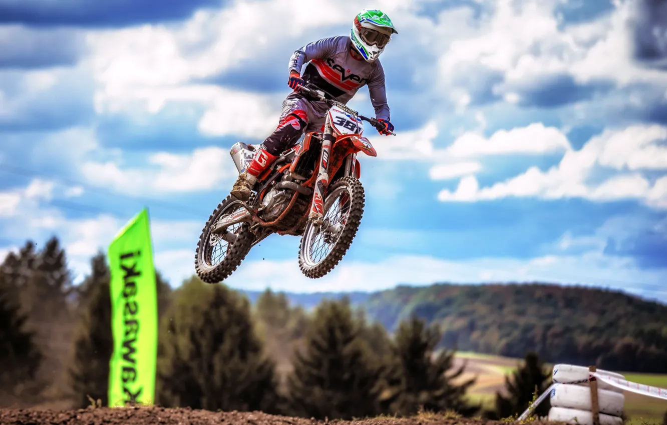 Photo wallpaper race, sport, motorcycle