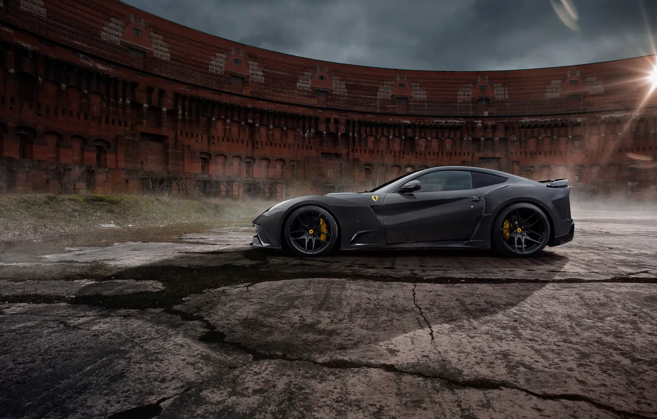 Photo wallpaper Ferrari, supercar, Ferrari, Novitec Rosso, F12berlinetta