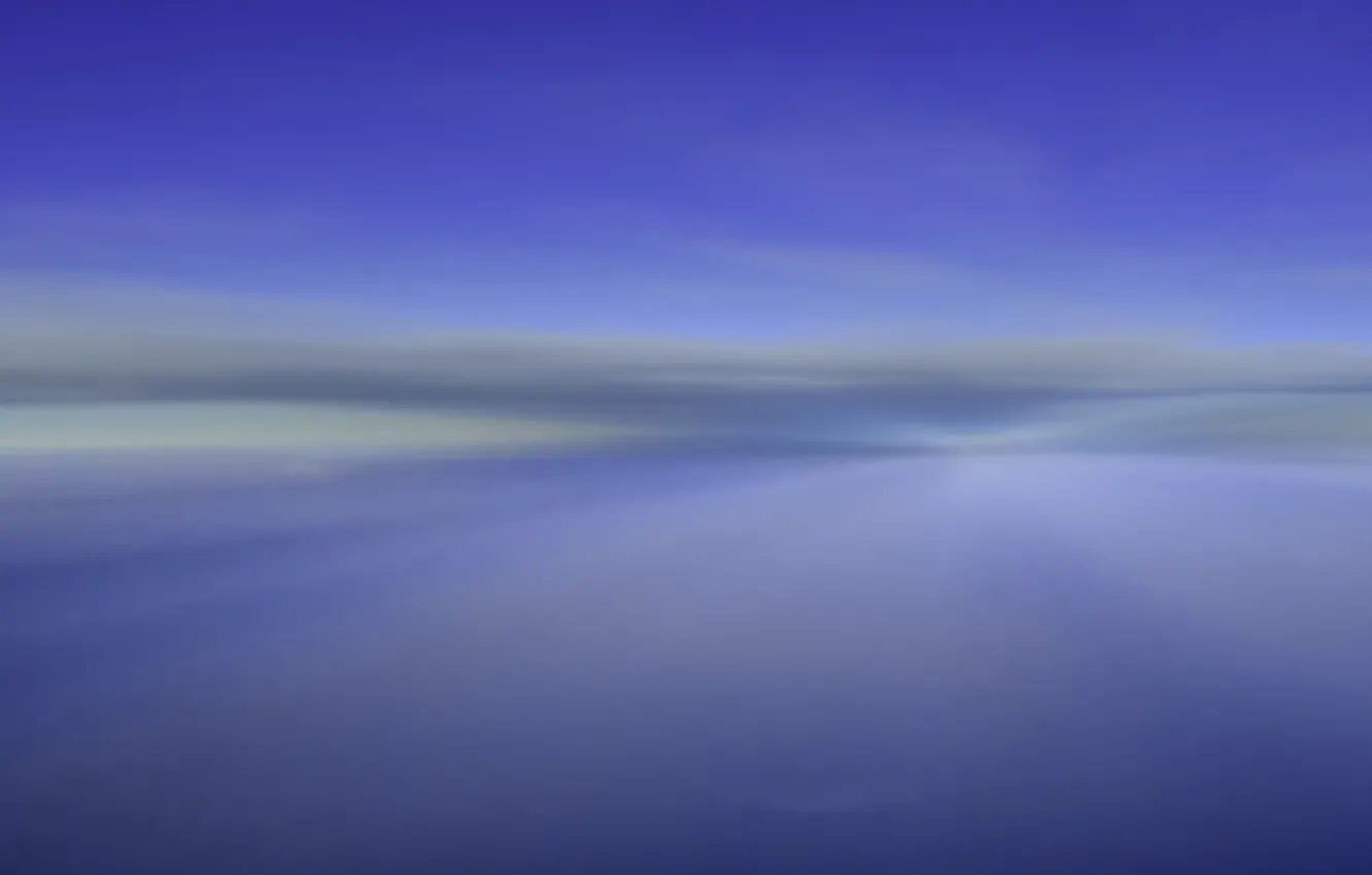 Photo wallpaper sea, nature, blur, horizon