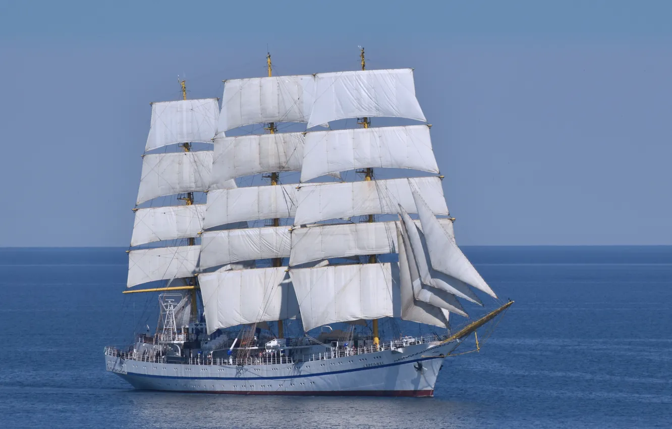 Photo wallpaper ship, sailing, Hersonissos
