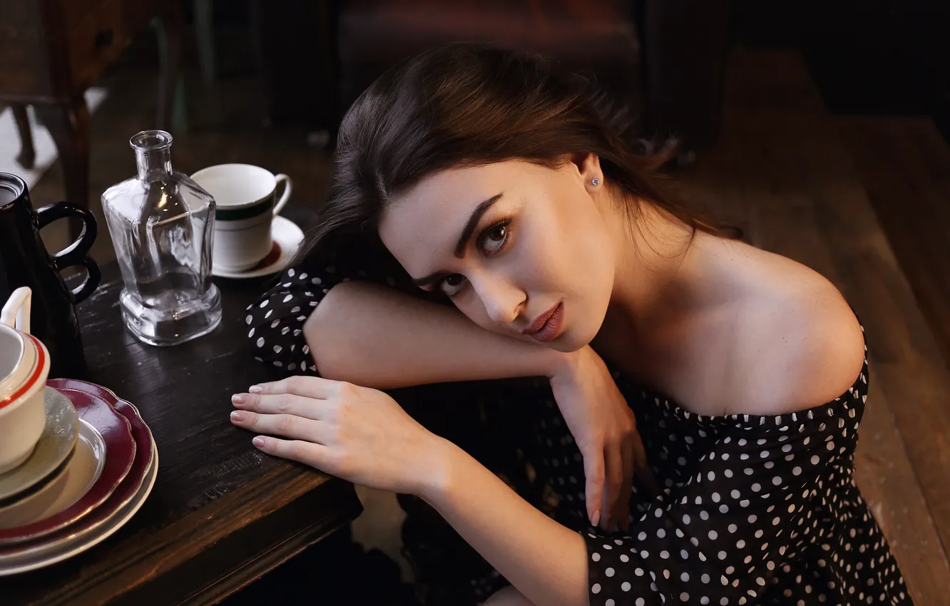 Photo wallpaper look, girl, Albina Khusainova