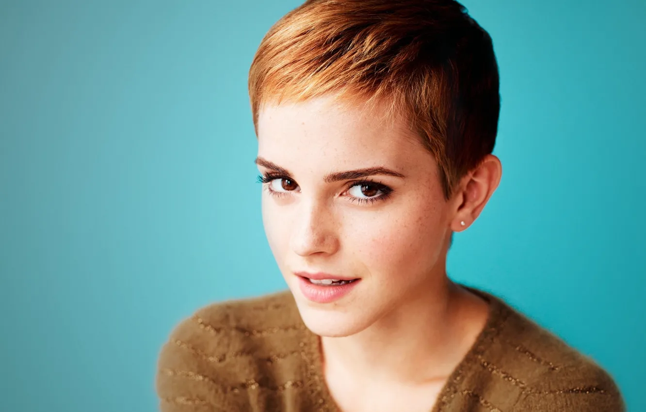 Photo wallpaper look, face, Emma Watson, Emma Watson