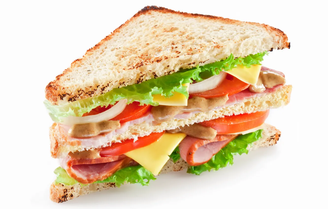 Photo wallpaper food, meat, vegetables, sandwich