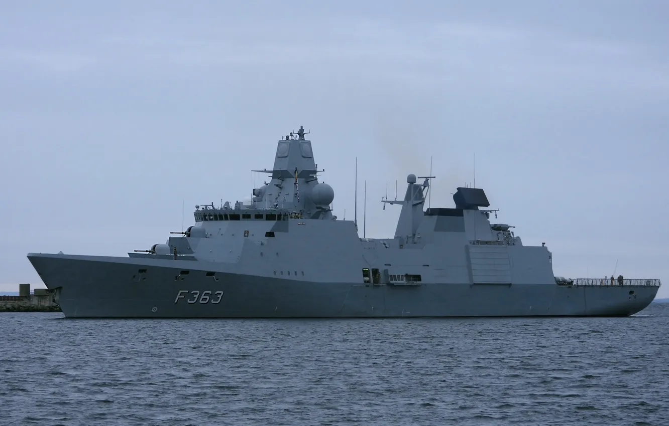 Photo wallpaper frigate, 2025, Danish Navy, HDMS Niels Juel