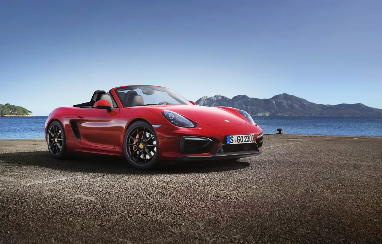 Photo wallpaper car, machine, Roadster, Porsche, hq Wallpapers, Porsche Boxster GTS