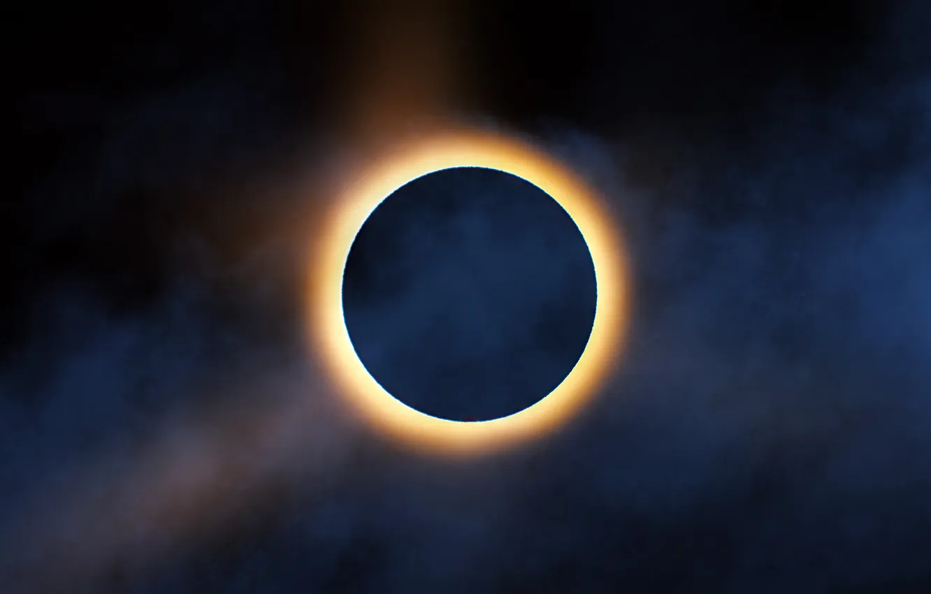 Photo wallpaper space, moon, eclipse